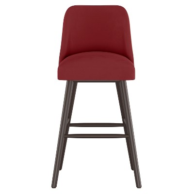 30" Geller Modern Barstool Dark Berry Velvet - Project 62™