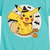Girls' - Pokémon - Pikachu Moon Witch Fitted Short Sleeve Graphic T-Shirt - 2 of 4