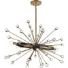 Savoy House Ariel 6 - Light Chandelier in  Como Black/Gold - 2 of 4