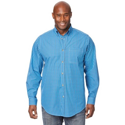 KingSize Men's Big & Tall Long Sleeve Wrinkle Free Sport Shirt