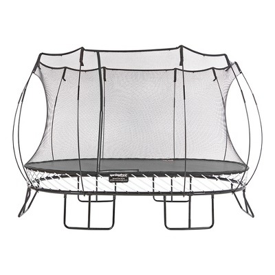 Springfree Trampoline O92 Kids Large Oval 8 by 13 Foot Trampoline w/ Safety Enclosure Net and SoftEdge Jump Bounce Mat for Outdoor Backyard Bouncing