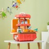 Whisen 3 in 1 Kids Kitchen Playset, Foldable Play Kitchen Set Converted into Travel Luggage, Gift for Toddlers 3-6 Years Old - Multicolor - 2 of 4