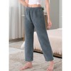 INSPIRE CHIC Women's Pajama Bottoms Fleece Elastic Waistband Loungewear Warm & Soft Long Pants - 2 of 4