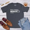 Mens Dad Jokes Loading T Shirt Funny Fathers Day Papa Novelty Graphic Tee - Crazy Dog Men's T Shirt - 3 of 4