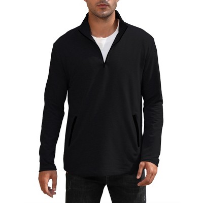 Men's Quarter - Zip Long - Sleeve Pullover, Stylish and Versatile Top for Casual and Active Wear
