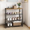 SUGIFT 4-Tier Free Standing Shoe Rack - 2 of 4