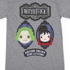 Beetlejuice Never Trust The Living Crew Neck Short Sleeve Athletic Heather Women's Night Shirt - 2 of 2