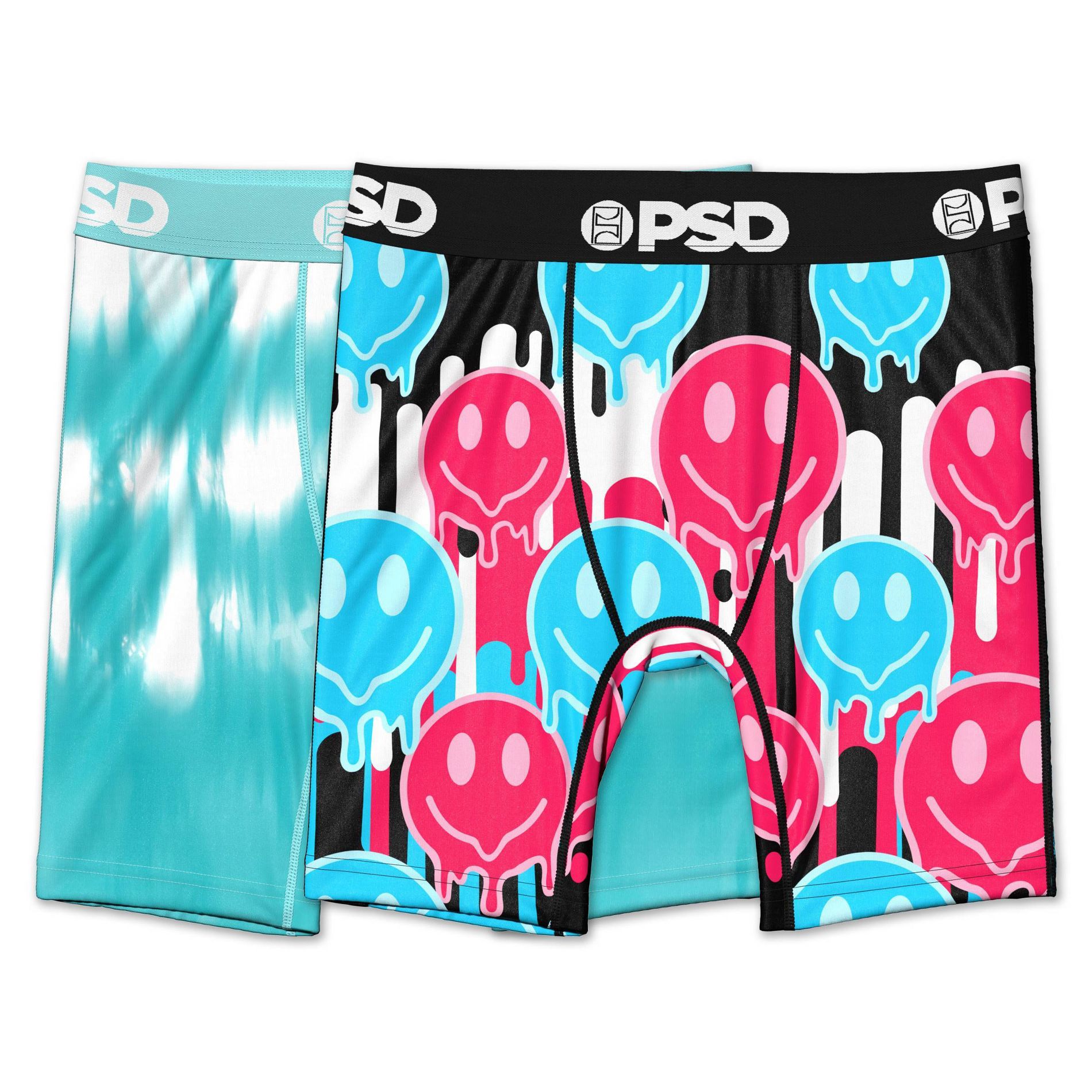 PSD Boys' 2pk Smile Drippin Boxer Brief Underwear - Multicolored