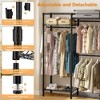 70.8" L x 15.7" W x 76.7" H Portable Iron Heavy Duty Clothes Rack with Adjustable Wire Shelves, Hanging Rods, Hooks - 3 of 4