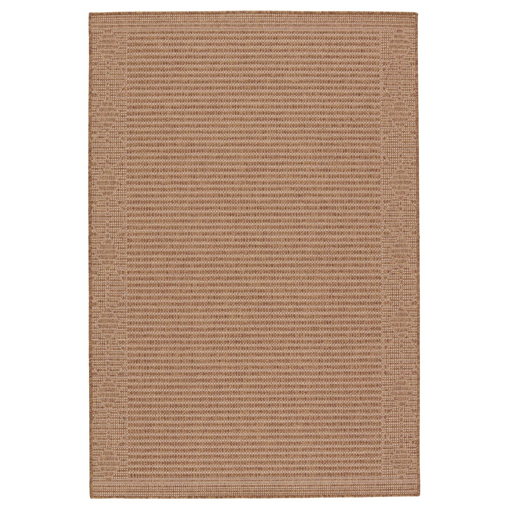  Vahine Indoor/Outdoor Border Area Rug Light Brown/Beige