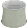 Springcrest Yichun 14" Top x 16" Bottom x 11 1/2" High x 11 1/2" Slant Lamp Shade Replacement Medium Green Drum Modern Softback Washer Harp Finial - 4 of 4