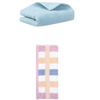 REGALWOVEN Soft Cotton Bathroom Hand Towel Set for Home Decor 14" x 30"/13" x 29" 2 Pcs