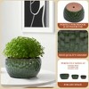 SpassWay 15" Dia Outdoor Indoor Ceramic Planter Pot Decorative Planter with Drainage Hole Patio Flower Pot - 4 of 4