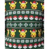 Seven Times Six Pokemon Men's Santa Pikachu Holiday Fair Isle Ugly Christmas Sweater Green - 2 of 4
