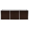 vidaXL Durable Corten Steel Planter - Weather-Resistant Rectangle Raised Bed for Outdoor Planting - 24.4"x11.8"x11.4" - Easy to Assemble Garden Décor - 3 of 4