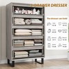 5 Drawer Dresser for Bedroom, 50" Tall Dresser, Freestanding Vertical Drawer with Storage, Wooden Closet Chest Storage - 4 of 4