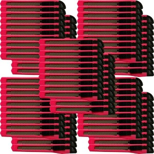 MotoProducts Bulk 5" Box Cutters Neon Pink with Snap-Off Blades and Safety Locks - 1 of 3