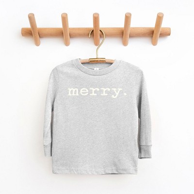 The Juniper Shop Merry Puff Print Youth Long Sleeve Tee