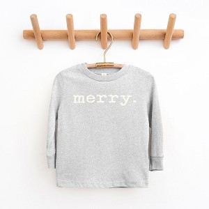 The Juniper Shop Merry Puff Print Toddler Long Sleeve Tee - 1 of 3