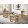 Coaster,Ottowa 2-piece Round Wood Coffee Table Set - 2 of 4