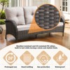 Buenhomino Patio Furniture Set,7 Piece Patio Furniture Set with Fire Pit Table,PE Wicker Patio Conversation Set with Rocking Chairs - 4 of 4