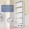 Sorbus 5 Tier Wall Mounted Floating Shelf Unit with LED Lights - Home Decor and Storage Organizer - 4 of 4