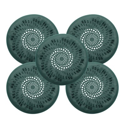 Unique Bargains Silicone Flexible Round Washable with Suction Cups Tub Drain Stoppers 5 Pcs