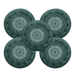 Unique Bargains Silicone Flexible Round Washable with Suction Cups Tub Drain Stoppers 5 Pcs - 1 of 3