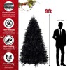SEVOBAL Party Decorations and Accessories 9ft Artificial Christmas Tree Slim Design Effortless Storage for Holiday, Black, 23.6"*66"*108" - 4 of 4