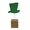 Saint Patricks 7.25 In Wooden Block With Irish Hat Luck Green Glittered Tabletop Signs - 2 of 3
