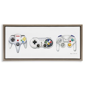 Stupell Industries Vintage Video Game Controllers, 31" x 14" - 1 of 4