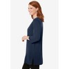 Woman Within Plus Size Perfect Three-Quarter-Sleeve Scoopneck Tunic - 4 of 4