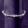 Ross-Simons Italian 4-8mm Sterling Silver Graduated Bead Bracelet - 3 of 4
