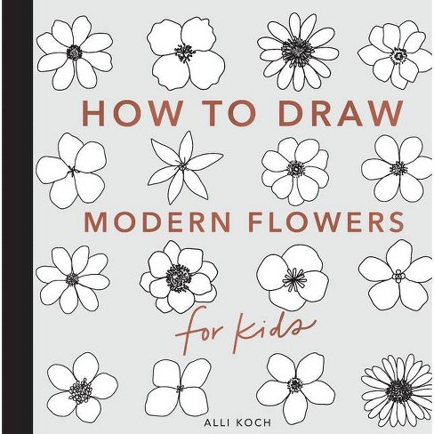 how to draw easy flowers step by step for kids