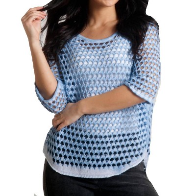 Women's Open Stitch Pullover - ANGEL