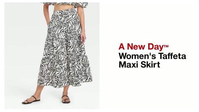 Women's Taffeta Maxi Skirt - A New Day™, 2 of 13, play video
