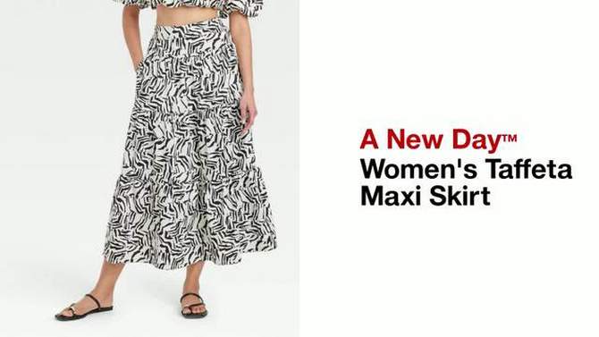 Women's Taffeta Maxi Skirt - A New Day™, 2 of 10, play video