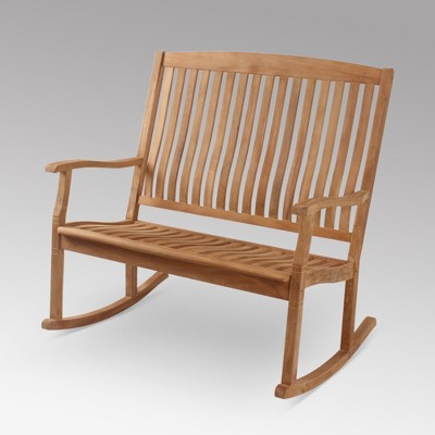 Sherwood Teak Loveseat Rocker - Cambridge Casual