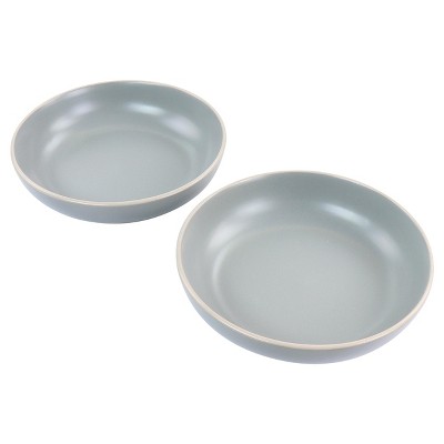 Gibson Home Rockaway 2 Piece Dinner Bowl Set in Gray