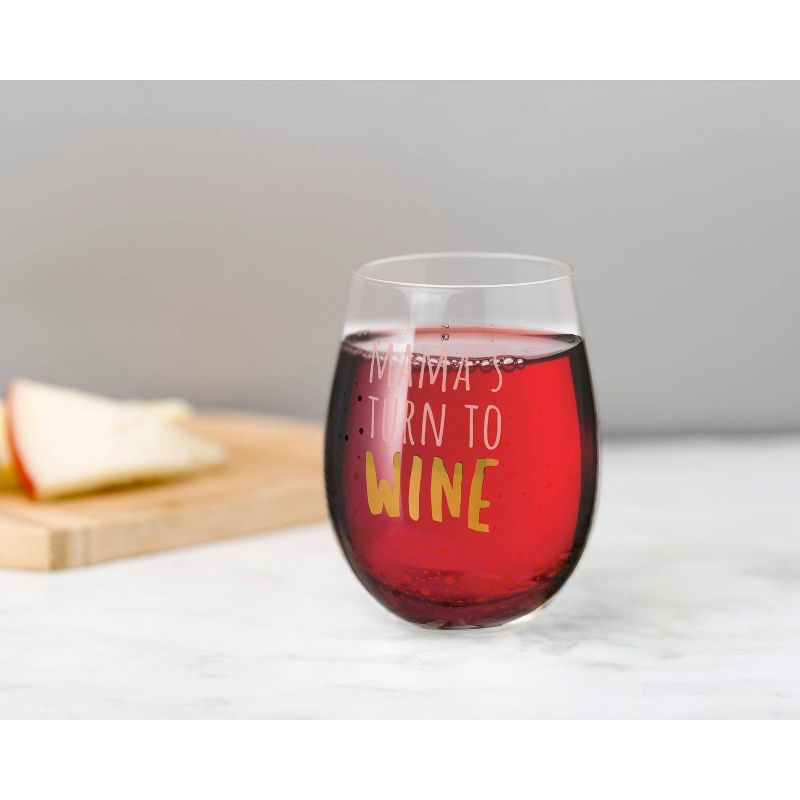 Pearhead Wine Glass - Mama&#39;s Turn to Wine Motherhood - 16oz, 2 of 8
