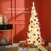Whisen 5FT Prelit Slim Artificial Christmas Tree with 160 LED Lights and 294 Tips - Pink - 3 of 4