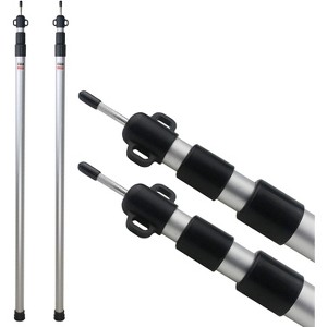 Sunnyglade 2 Pcs Adjustable Tarp Poles, Silver , Telescoping Aluminum Rods Portable Awning Poles for Camping,Backpacking,Hiking - 1 of 1