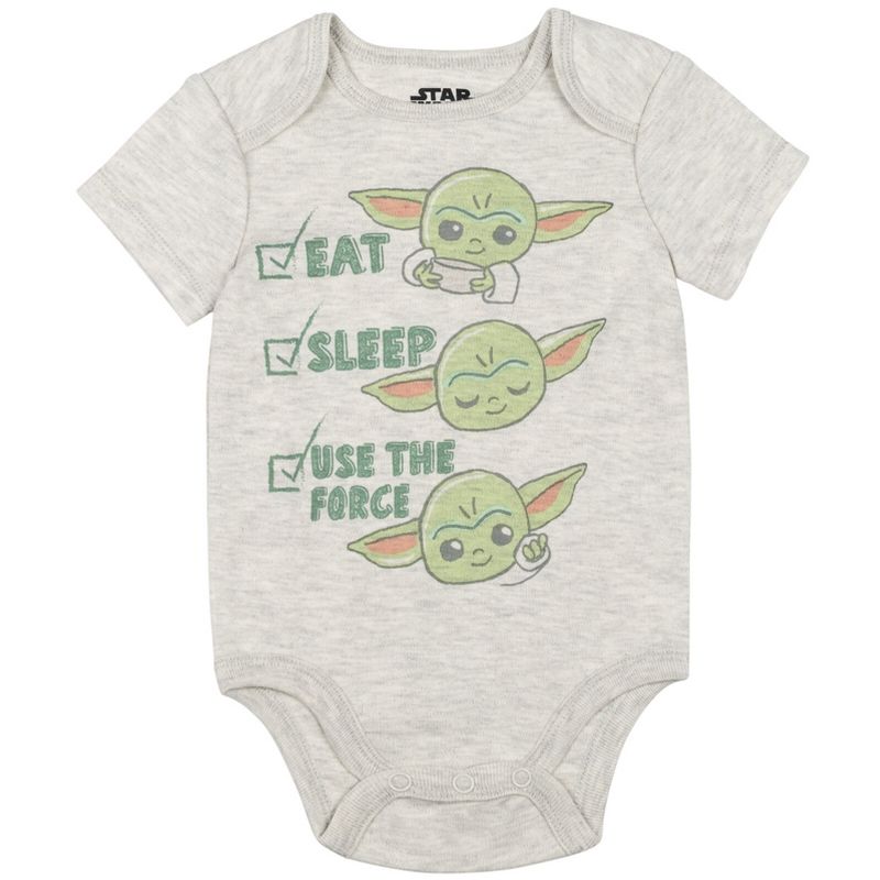 Star Wars The Child Baby 5 Pack Bodysuits Newborn to Infant, 4 of 8