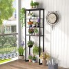 Tangkula Over The Toilet Storage 4-Tier Industrial Over-the-Toilet Space Saver Storage Rack w/ Adjustable Feet & Anti-Toppling Devices - 4 of 4