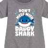 - Baby Shark - Don't Mess With Dadday Shark Graphic Short Sleeve Fleece Dress - 2 of 4