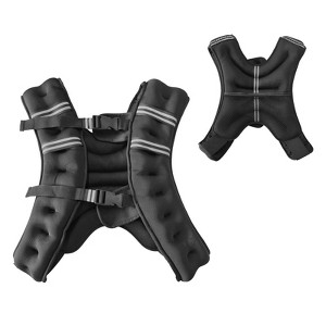 Weighted Vest, Weight Vest with Reflective Stripe and Pocket for Home Gym,Workout, Strength Training - 1 of 4