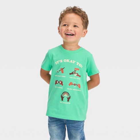 Toddler Boys' Happy Camper Short Sleeve Graphic T-shirt - Cat