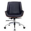 Lycvki Solid Wood Genuine Leather Executive Office Chair - 3 of 4