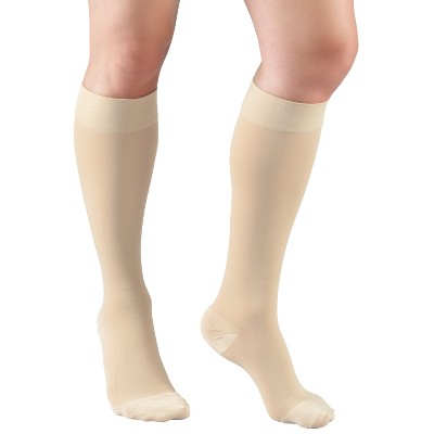 Truform 20-30 mmHg Medical Compression Stockings, Smooth Stretch Microfiber, Knee High, Closed Toe