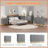 Dresser for Bedroom, 53.5" Large Dresser Organizer, 6 Drawer with Golden Metal Handle and Legs, Modern Chest of Drawers, Grey Dressers with Drawers - 4 of 4